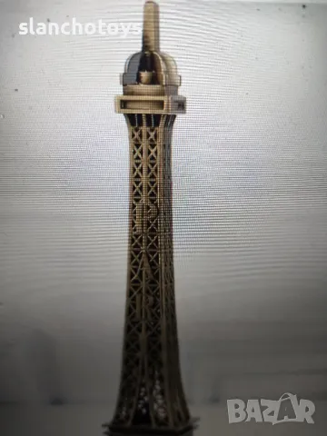 Метален макет на Айфелова кула, 32см, снимка 3 - Статуетки - 49869264