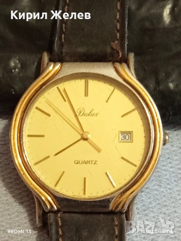 Елегантен часовник Dulux quartz swiss made с кожена каишка 51520