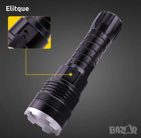 ULTRA LED фенер P90, алуминий, регулируем фокус, 5 режима на светене, водоустойчивост, 8800mAh, снимка 3 - Други - 52855422