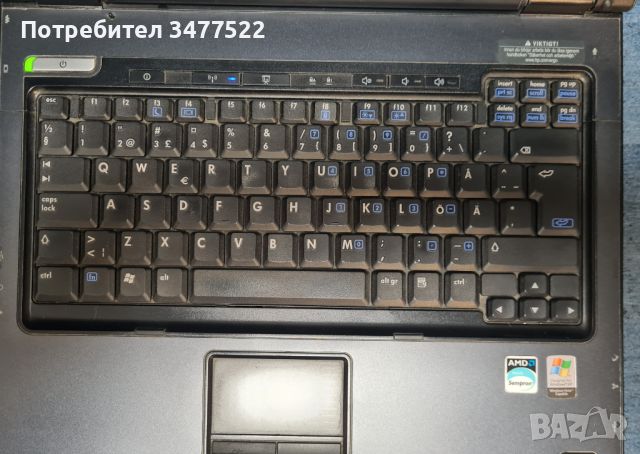 лаптоп HP Compaq nx6325FFU AMD Sempron 3500+ 2GB, HDD 80GB, 14", снимка 7 - Лаптопи за дома - 45116204