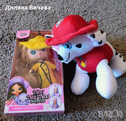 Нов детски комплект Кученцето Маршал+кукла Na-Na, снимка 3 - Плюшени играчки - 45520807