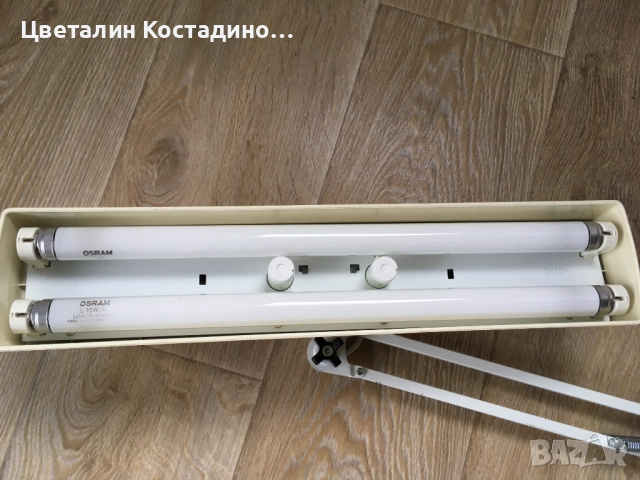 шведска , разтегателна работна лампа, снимка 2 - Настолни лампи - 52903079