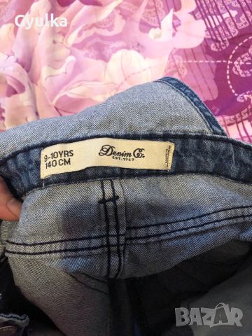 Дънков гащеризон за момиче Denim & Co. 9-10 г., снимка 3 - Детски комплекти - 45100418