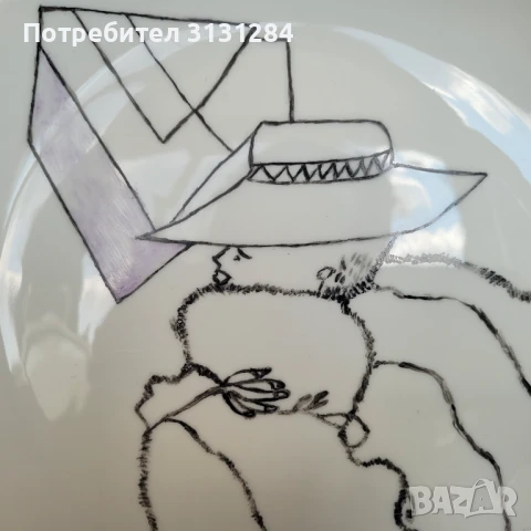Чинии Forstenberg   арт модерно  рьчно рисуване Германия , снимка 3 - Други ценни предмети - 49347824