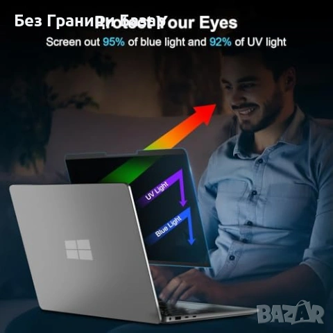 Нов Протектор за екран Surface лаптоп 13.5 против странично виждане с антиблясък за поверителност, снимка 7 - Фолия, протектори - 54076758