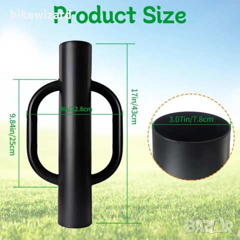 Чук за забиване на колове / стълбове 7.8 см. диаметър НОВ, снимка 2 - Градински инструменти - 52697899