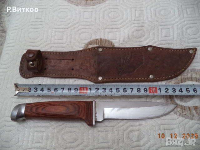 Ловен нож с кания, снимка 2 - Ножове - 52724222