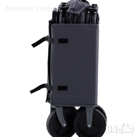 Сгъваема транспортна количка за къмпинг Mercado Trade, Сив, снимка 3 - Къмпинг мебели - 53967312