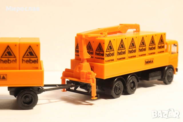 HERPA H0 1/87 MAN АВТОКРАН ТИР КАМИОН МОДЕЛ, снимка 7 - Колекции - 53385715