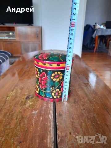 Стара дървена кутия,хохлома #15, снимка 2 - Други ценни предмети - 53073133