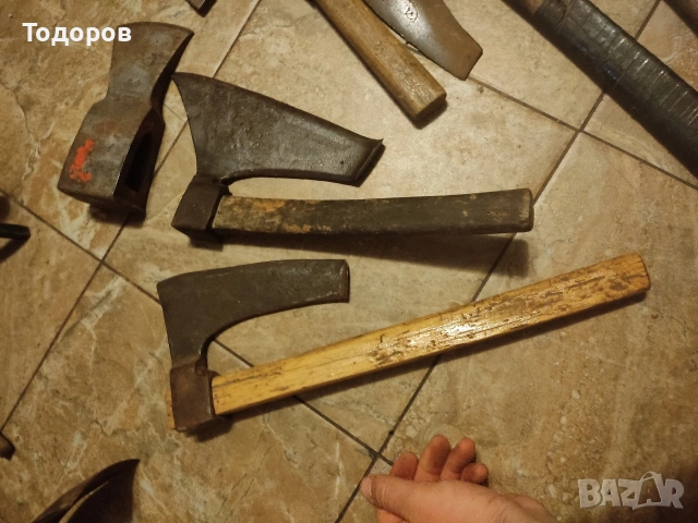 Стара брадва кривица топори, снимка 3 - Антикварни и старинни предмети - 53725675