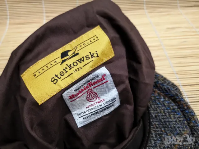 STERKOWSKI Shelby 1926 Harris Tweed Island Wool / елегантна шапка ръчна изработка от вълна, снимка 15 - Шапки - 48171583