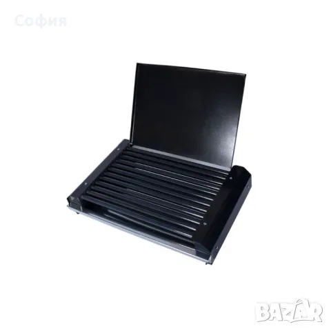 Електрическа скара 1600W, с капак, металокерамика, снимка 5 - Скари - 47283605