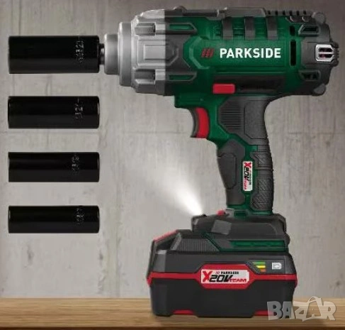 Акумулаторен Ударен Гайковерт PARKSIDE 20V PASSK 20-Li B2, снимка 2 - Други инструменти - 53604612