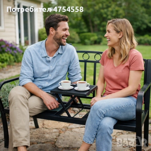 Градинска пейка 2 в 1 с разтегателна маса - удобство и функционалност, снимка 3 - Градински мебели, декорация  - 53842965