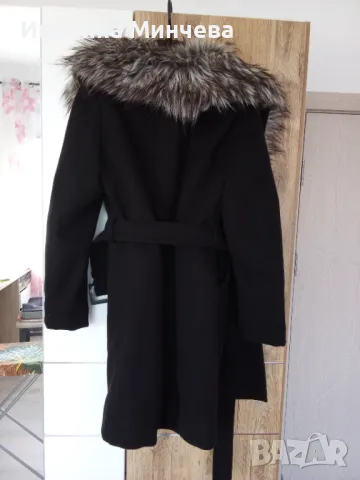 Зимно палто с рошава яка, снимка 7 - Палта, манта - 49776050