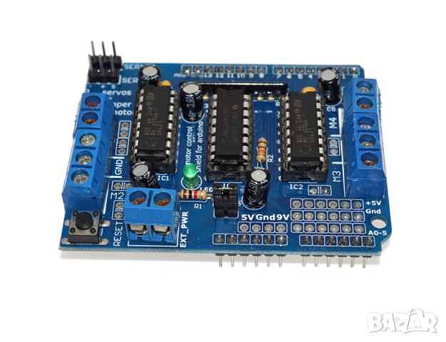 Arduino Motor Drive Shield Expansion Board L293D For Mega2560 UNO, снимка 6 - Друга електроника - 46807021