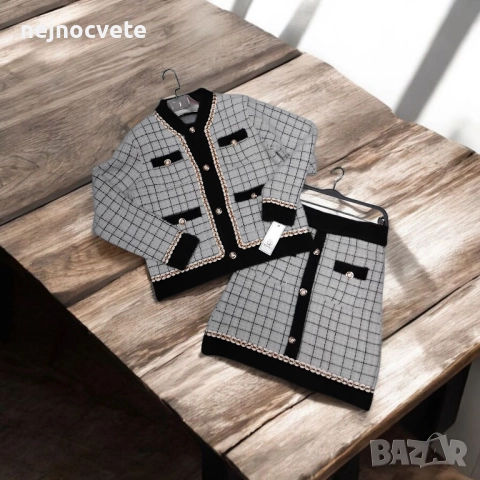 Дамски комплект от две части-туйд, снимка 4 - Комплекти - 52522084