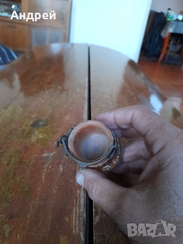 Стар дървен сувенир котле,менче, снимка 5 - Други ценни предмети - 52803996