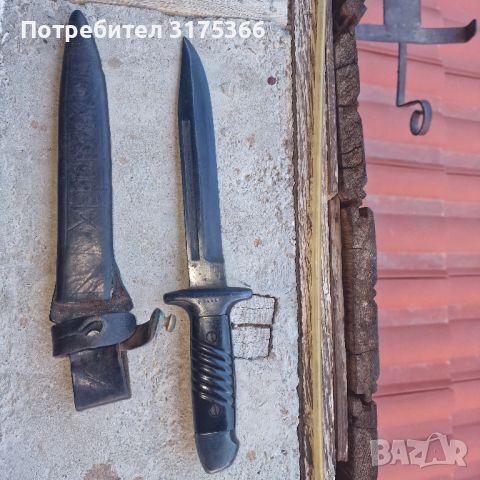 Оксидиран щик нож на дневалния Маузер, снимка 1 - Ножове - 46011060