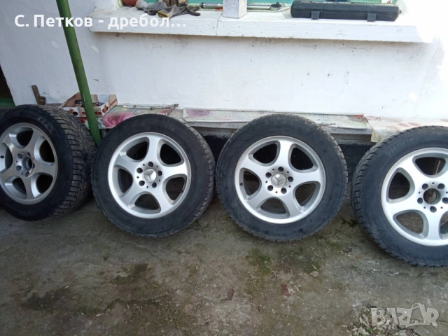 Джанти с зимни гуми - 225/55 16 за Мерцедес W210, W211, снимка 2 - Гуми и джанти - 53748059