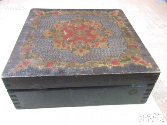 Кутия дървена пирографирана стара от соца - 1, снимка 3 - Колекции - 46162031