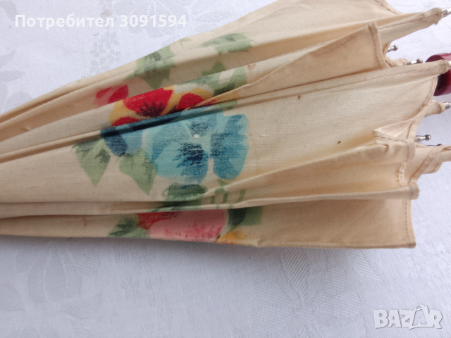 Стар дамски чадър 1900-1920г, снимка 2 - Други ценни предмети - 44970209