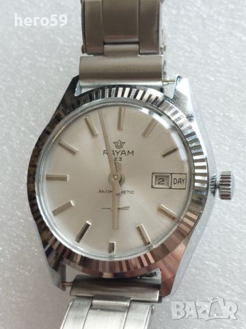 Ръчен швейцарски механичен часовник,-тип Ролекс,1970-80г.неизползван, снимка 1 - Мъжки - 46449837