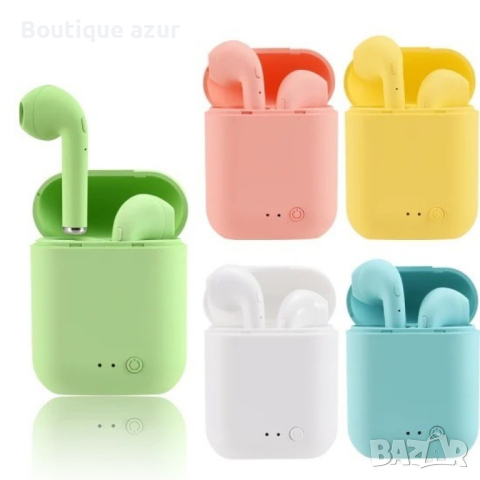 Безжични слушалки Inpods i12 TWS с цветен дизайн и управление чрез докосване, снимка 6 - Слушалки и портативни колонки - 44996626