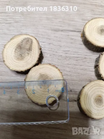 Дървени шайбй от акация , снимка 2 - Декорация за дома - 49638152