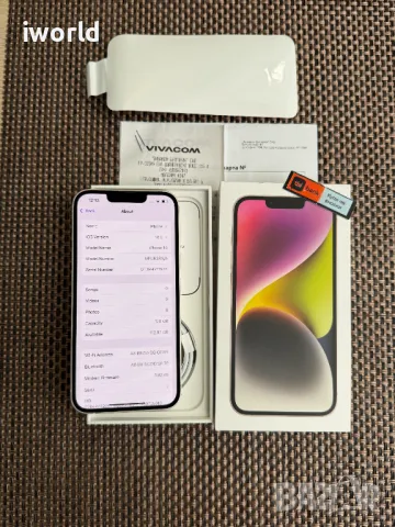 НОВ❗️24М ГАРАНЦИЯ❗️iPhone 14 ❗️ Лизинг от 50лв ❗️ Starlight - white / 128гб, снимка 5 - Apple iPhone - 47605708