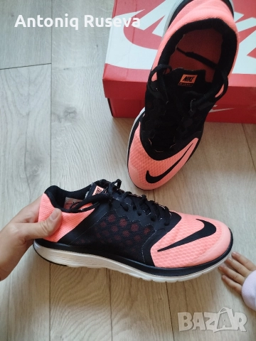 Nike FS Lite Run 3 в черно и розово. , снимка 3 - Маратонки - 52692669