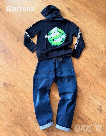 H&M детски дънки и блузка за момче, снимка 11 - Детски панталони и дънки - 54217939