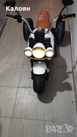 Мотор акумулаторен 12V Super Moto Turbo Бял, снимка 2 - Електрически играчки - 50584045