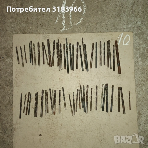 голям лот бургии 60 броя № 10 , снимка 3 - Други инструменти - 53840146