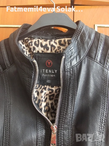 кожено яке, снимка 2 - Якета - 53401083