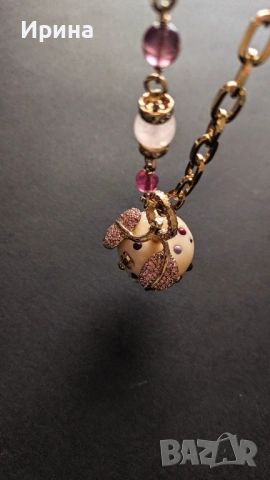 Огърлица Шанел - Ябълката, снимка 2 - Колиета, медальони, синджири - 53731776