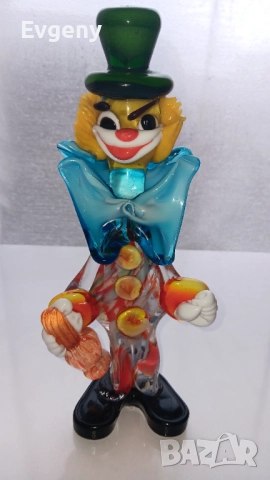 Клоун от Муранско стъкло 