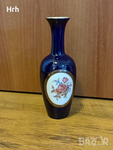 Страхотна антикварна Порцеланова ваза с маркировка внос от Германия, снимка 3 - Вази - 50850296