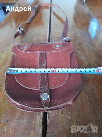 Стара дамска кожена чанта #31, снимка 3 - Други ценни предмети - 53431878