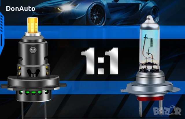 LED крушки H7 360°, снимка 4 - Аксесоари и консумативи - 53135664