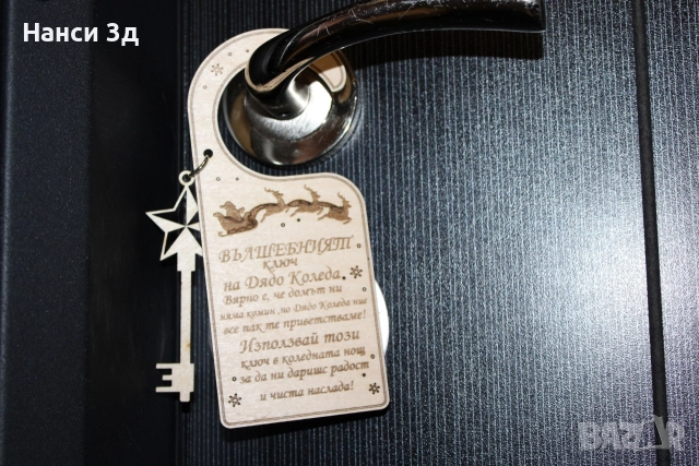 Дървени коледни декори и украси, снимка 12 - Коледни подаръци - 52820501