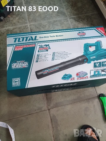 Акумулаторен издухвател TOTAL, 20V / 2Ah, снимка 5 - Други инструменти - 51269503