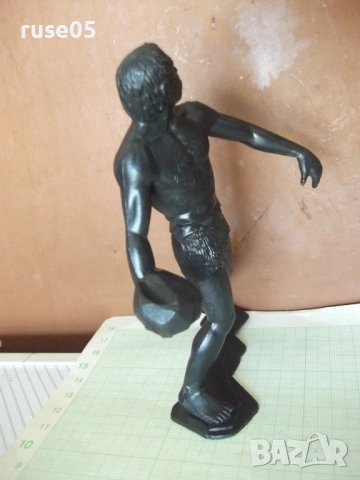 Фигура "Дивак с камък в ръка", снимка 4 - Колекции - 53848588