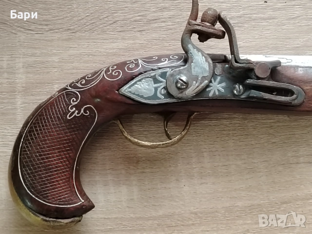 Стар Кремъчен Пищов , Пистолет, Кремъклия, снимка 3 - Колекции - 53184263
