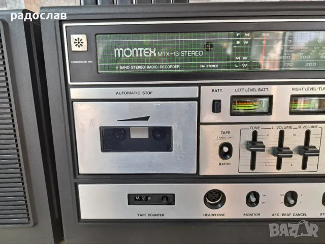 MONTEX MTX-13 Stereo recorder, снимка 2 - Радиокасетофони, транзистори - 49353051