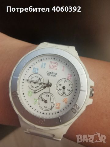 CASIO часовник бял, снимка 1 - Дамски - 45306099