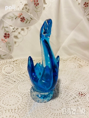 лебед от стъкло, снимка 3 - Декорация за дома - 51515867