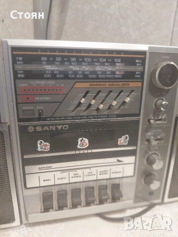 радиокасетофон саньо, снимка 7 - Радиокасетофони, транзистори - 54087267