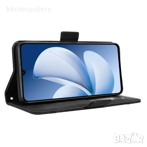 Realme Note 70T / Realme C71 Кожен калъф с портфейл + Протектор |5 цвята, снимка 6 - Калъфи, кейсове - 52121212